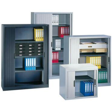 Roller shutter cabinet for files